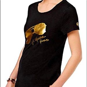 Black Michael Kors Aviator Shirt